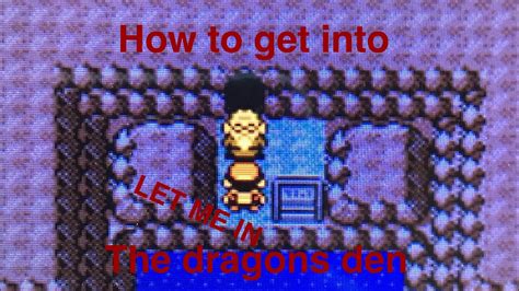 Pokemon gold version —guide and walkthrough (portuguese). How to get into the dragons den pokemon gold/silver ...