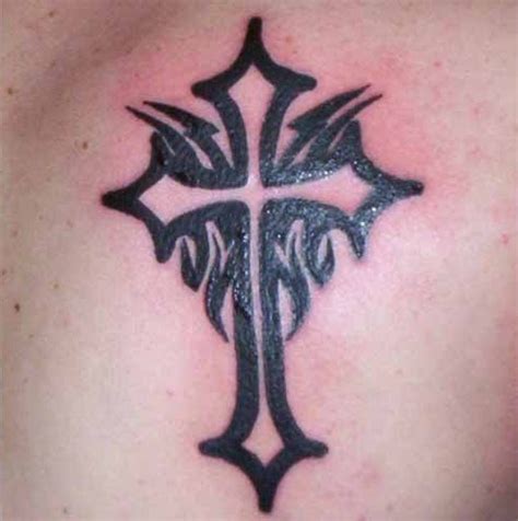 Some people say that this tattoo protects from the evil spirits. 22 Beautiful Tribal Cross Tattoos | Only Tribal