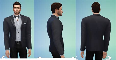 Mod The Sims Fix And Update Male Tuxedo Top Set