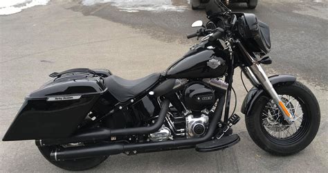 Check out our softail saddlebag selection for the very best in unique or custom, handmade pieces from our car parts & accessories shops. Harley Davidson Softail Slim Saddlebags