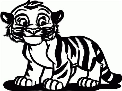 Cute Baby Tiger Coloring Pages - Coloring Home