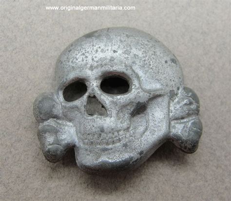Ss Visor Cap Skull By Rzm M152 Rare Original German Militaria