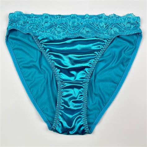 Satin And Lace Panty Etsy
