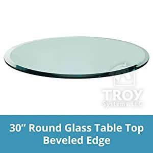 Buy glass round tables and get the best deals at the lowest prices on ebay! Amazon.com: 30" Inch Round Glass Table Top, 1/2 Inch Thick, 1" Bevel, Annealed: Kitchen & Dining