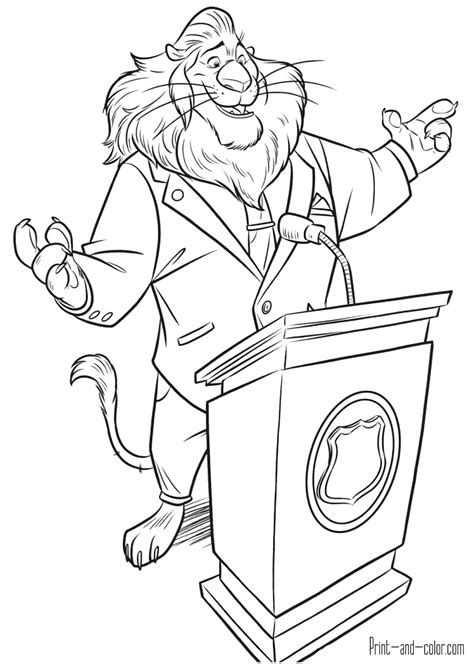 Zootopia coloring pages | Print and Color.com