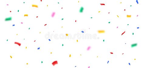 Multicolor Confetti On Transparent Background Colorful Confetti Vector