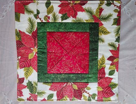 Candle Mat Christmas Quilt Quilted Candle Mat Quilts Etsy