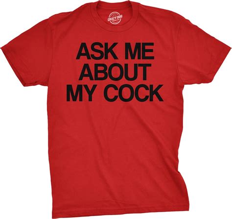 Ask Me About My Cock Flip Up T Shirt Funny Sarcastic Rooster Chicken Tee Amazon Co Uk Clothing