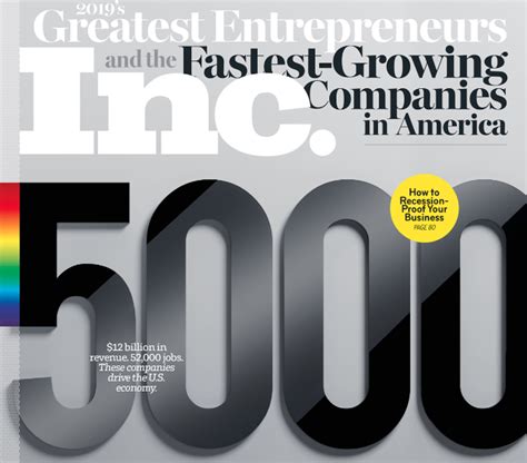 Inc 5000 List Of Fastest Growing Private Companies Features Strong