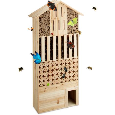 Relaxdays Free Standing Xxl Insect Hotel Nest Help For Bees