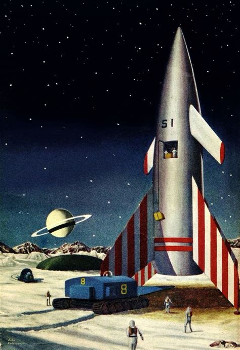 Atomic Chronoscaph — Art By John Pederson 1958 Vintage Space Art