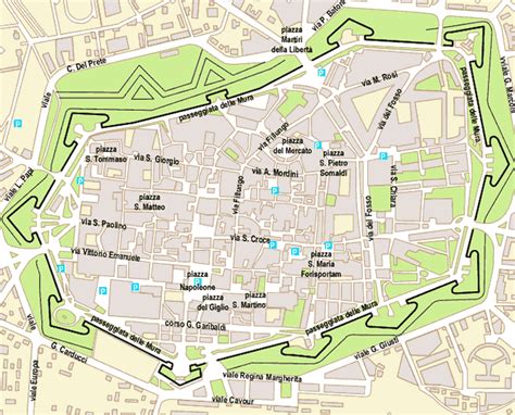 Map Of Lucca