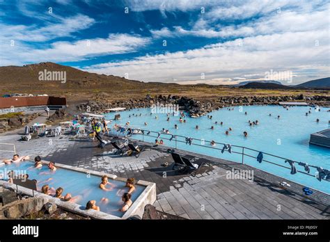 Myvatn Iceland Nature Baths Sulfur Springs Stock Photo Alamy