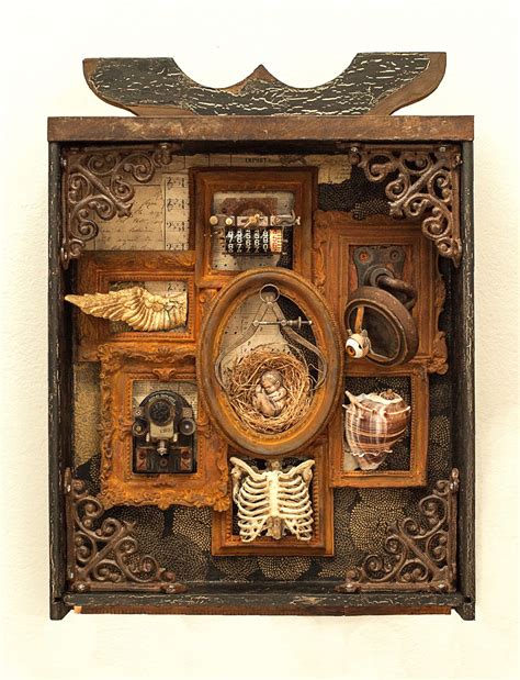 Arrive Where We Started 2016 Mixed Media Assemblage By Dianne Hoffman