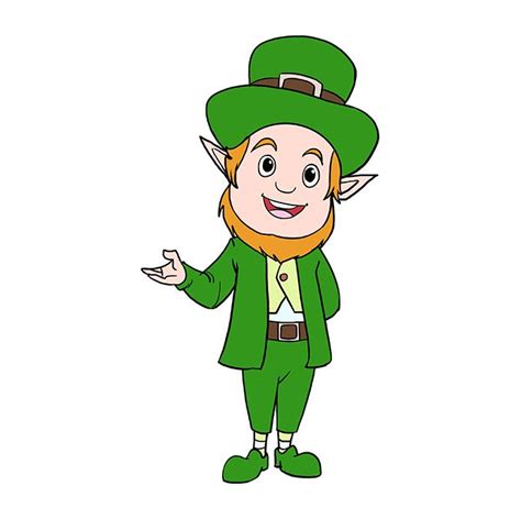 How To Draw A Leprechaun Really Easy Drawing Tutorial Drawing
