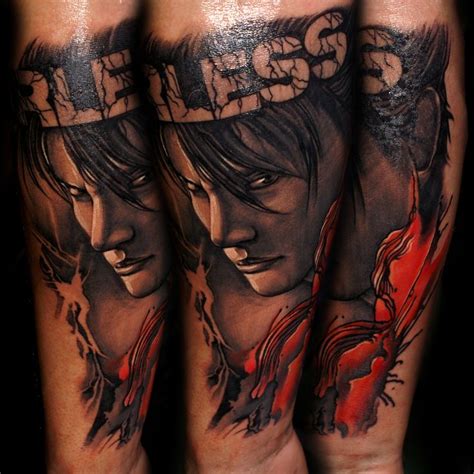 Jin Kazama Tekken I Tattoo Portrait Tattoo Tattoos