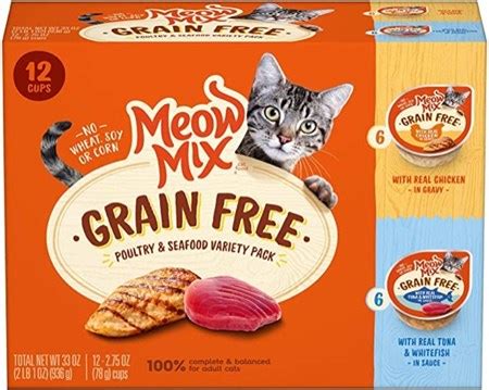My cats loved it and i loved it even more. Meow Mix Grain Free Wet Cat Food, 2.75 Ounce (Pack of 12 ...