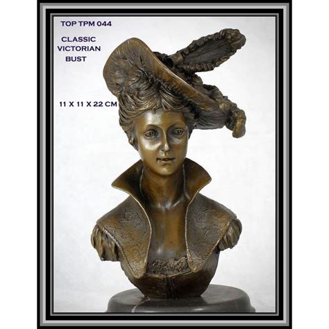 Female Bust Statue Figurine Bronze