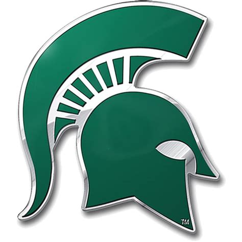 Michigan State Spartans Color Emblem 3 Car Team Decal