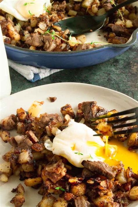 Do you need recipe ideas to use up your leftover roast beef? Breakfast Hash Recipe: Prime Rib Leftovers - West Via Midwest