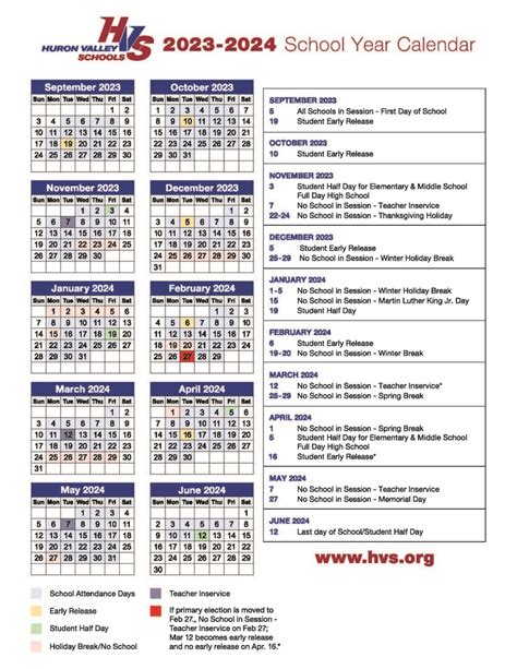 Hvs 2023 24 School Calendar