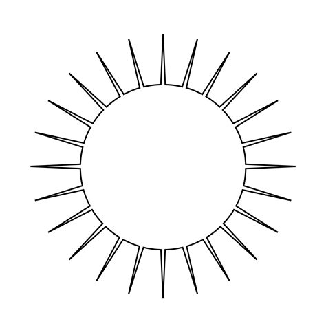 Sun Outline Free Vector Art 708 Free Downloads