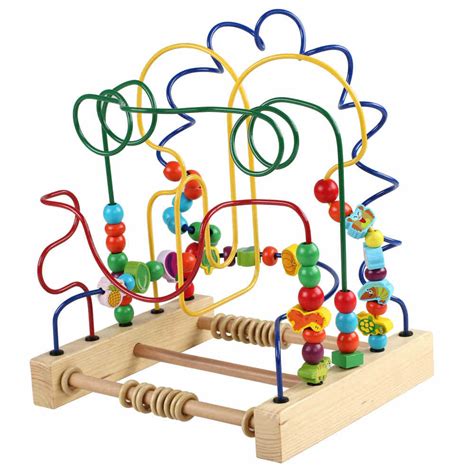 Wooden Bead Maze Toy Classic Wooden Toddlers Toy