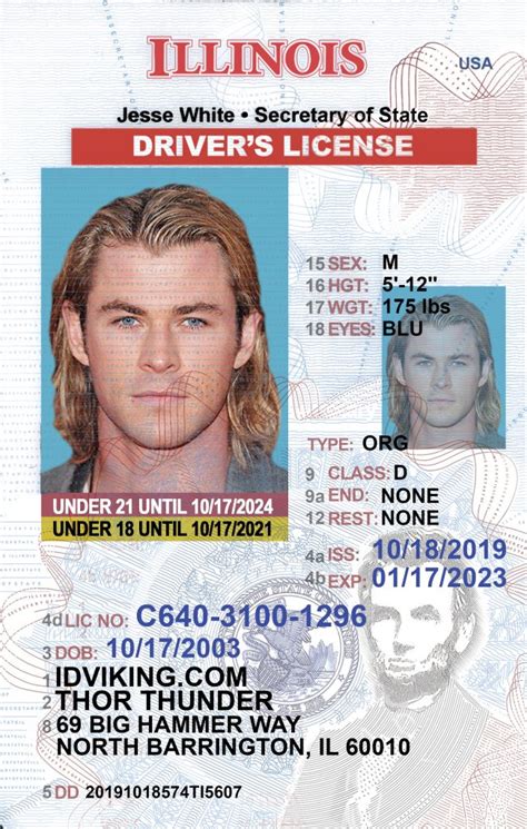 Illinois New Il Under 21 Drivers License Scannable Fake Id