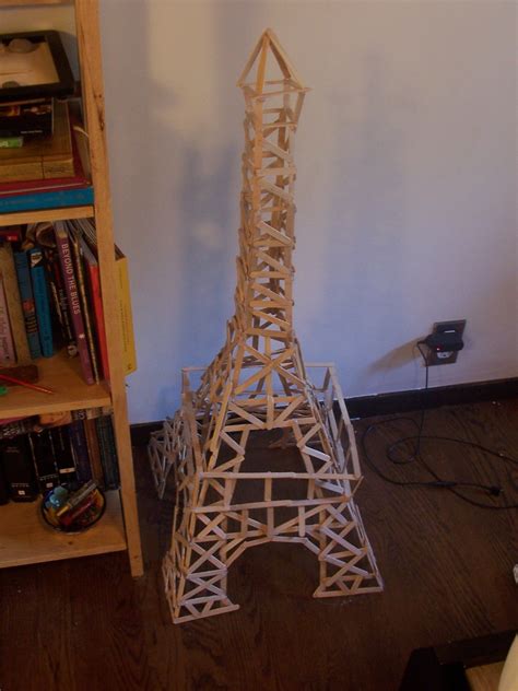 Eiffel Tower Model Popsicle Sticks Eiffel Tower Paper Tower