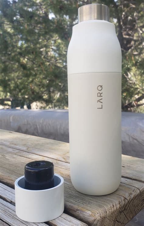 Larq Self Cleaning Water Bottle With Top Off The Backpack Guide