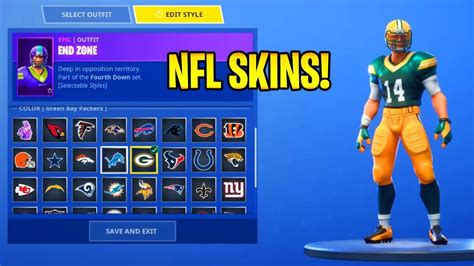 Streamers Early Access To Nfl Football Skins Locker Gameplay