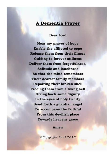 Funeral Poems For Dementia Sufferers