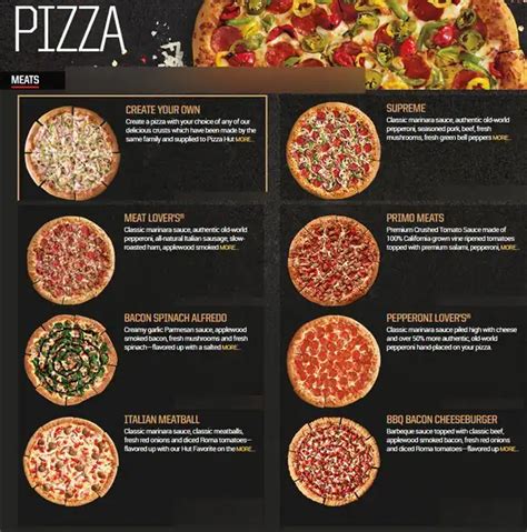 Pizza Hut Menu Menu For Pizza Hut Texas City Houston Urbanspoonzomato