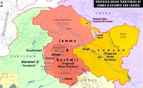 Political Map Of Ladakh