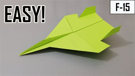 easy f 15 paper airplane how to make an amazing paper jet paper plane easy youtube