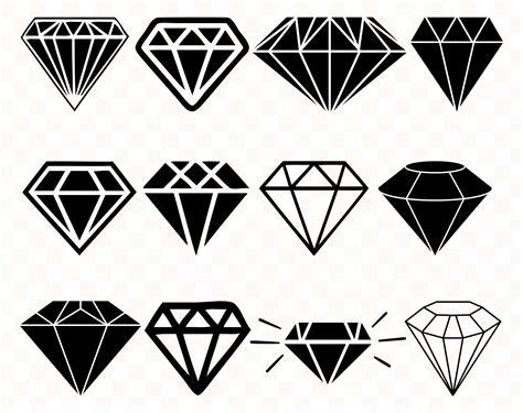 Diamond Svg Diamond Svg Bundle Diamond Svg Files Diamond Image Etsy
