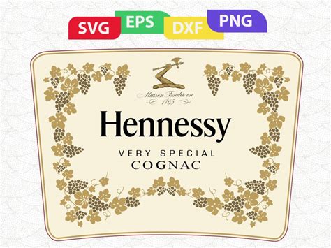 Printable Hennessy Label Svg Printable Word Searches