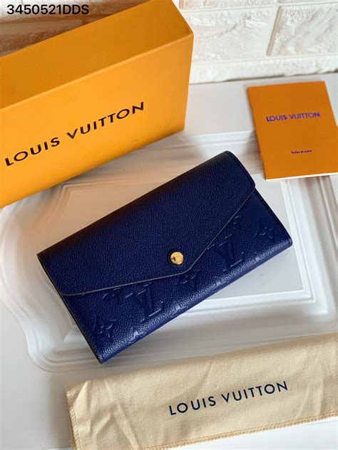 Not a review purchased replica item brought it to an lv boutique that confirmed my suspicions i read sellers feedback no my review on the louis vuitton sarah wallet and why i am selling it! Louis Vuitton lv Sarah wallet navy blue (With images ...