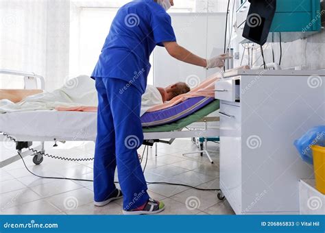 Emergency Care In A Hospital Safely Dying Patient Stock Image Image