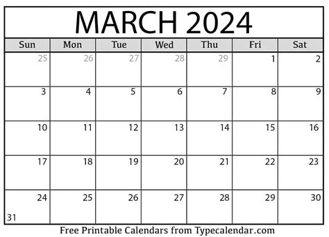 Calendar March 2024 Printable Csulb Schedule Of Classes Fall 2024