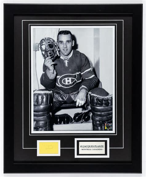 Lot Detail Deceased Hofer Jacques Plante Montreal Canadiens Signed