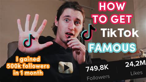 How To Get Tiktok Famous 500k Followers In One Month Youtube