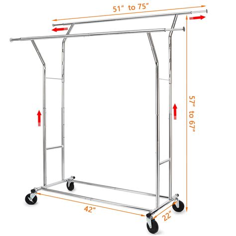 Hokeeper 330 Lbs Load Capacity Commercial Grade Clothing Garment Racks