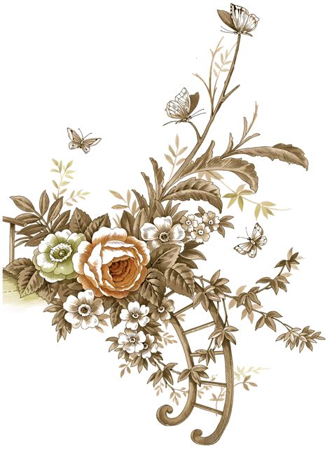 Flores Vintage Png Png Image Collection