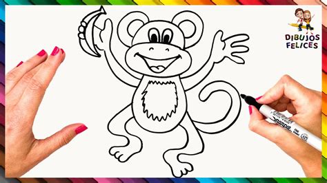 Cómo Dibujar Un Mono Paso A Paso 🐵 Mono Dibujo Youtube