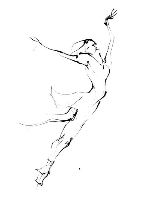Dance Drawing Series Print Ballerina Iii A4