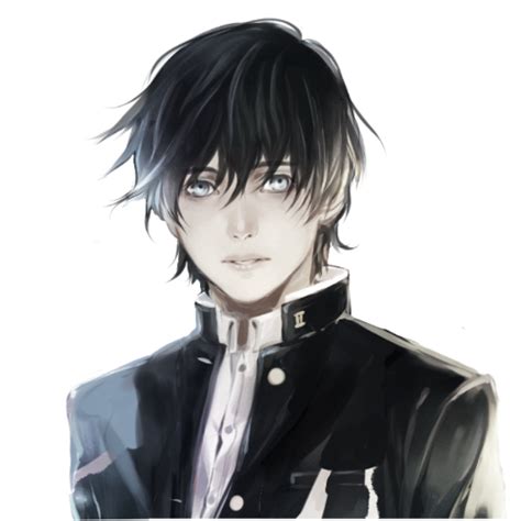 Black Suit set - Yata Misaki | Profile picture, Anime profile, Male profile
