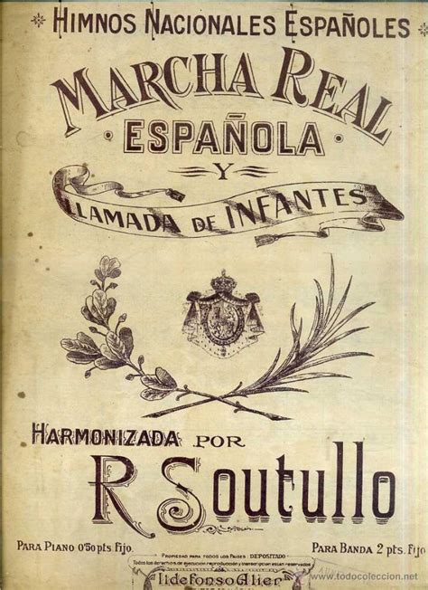 /ˌmɑːtʃə ɹeɪˈɑːl/, /ˌmɑːtʃə ɹeɪˈal/, enpr: Marcha real española y llamada de infantes harm - Vendido ...