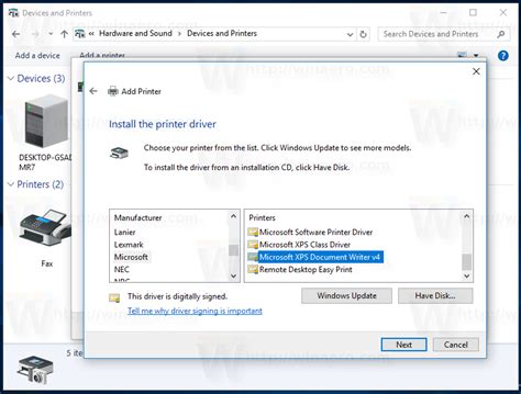 How To Remove Xps Document Writer In Windows 10