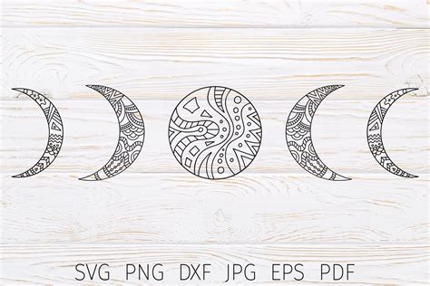 Craft Supplies And Tools Baking Home And Hobby Digital Svg Download Moon